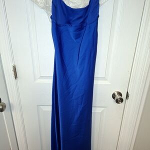 Sleek Royal Blue Maxi Dress